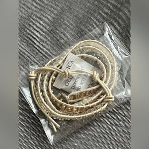 BF SALE 🖤 Victoria Emerson Wrap Bracelet Neutral Natural NEW